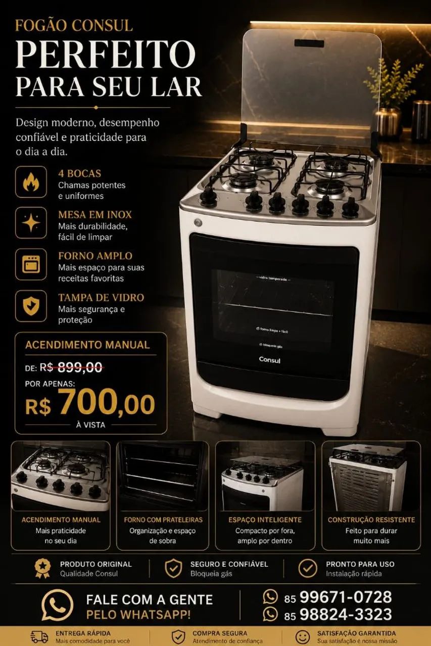 Fogão manual 