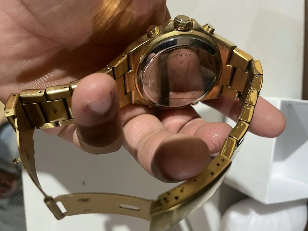 Relógio dourado newrex  - Foto 4