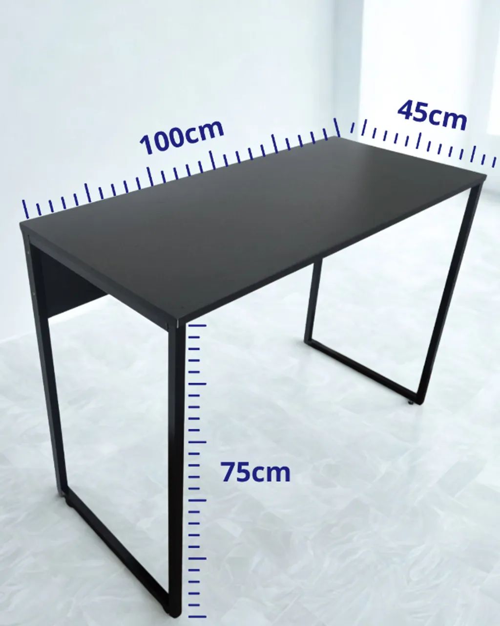 Mesa Multiuso 1m NOVA Birô de Escritório para Notebook Computador de Estudo Escrivaninha - Foto 5