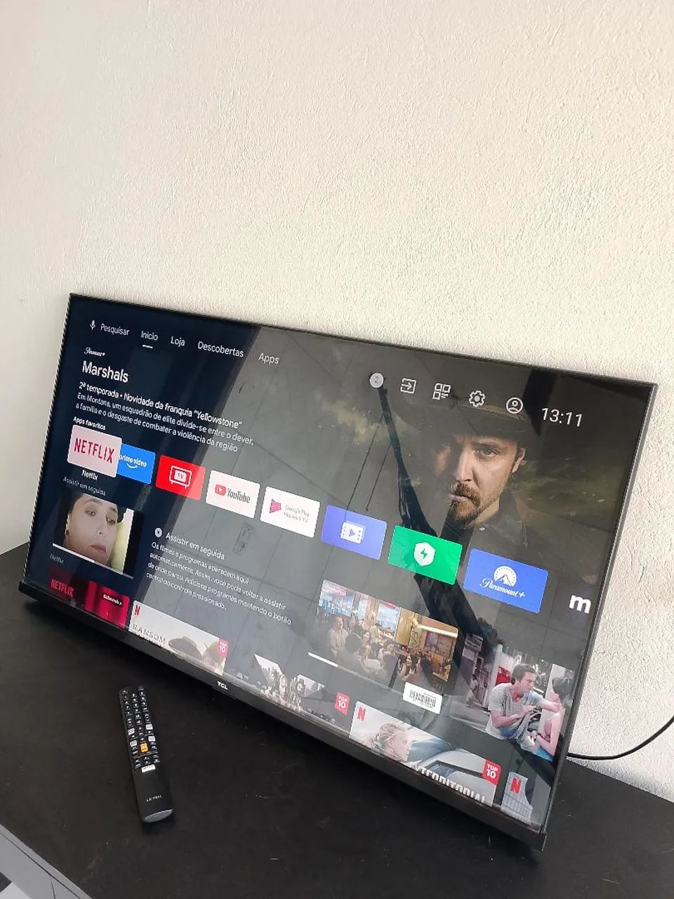 TV SMART ANDROID 40*, PERFEITA, COM CONTROLE. - Foto 2