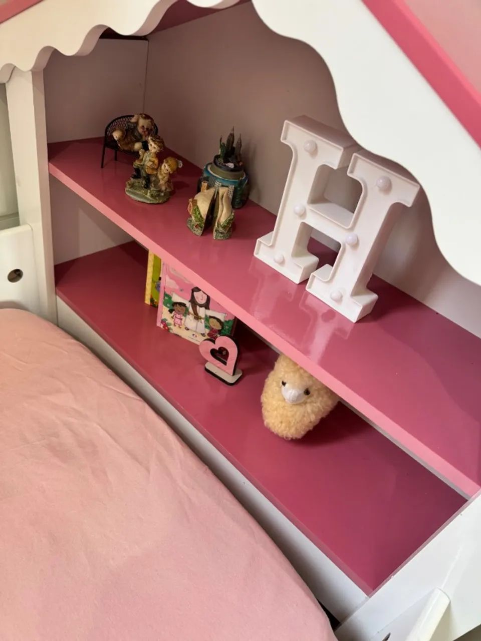 Cama Infantil Casinha Princesa Menina C/ Grade Proteção  - Foto 5