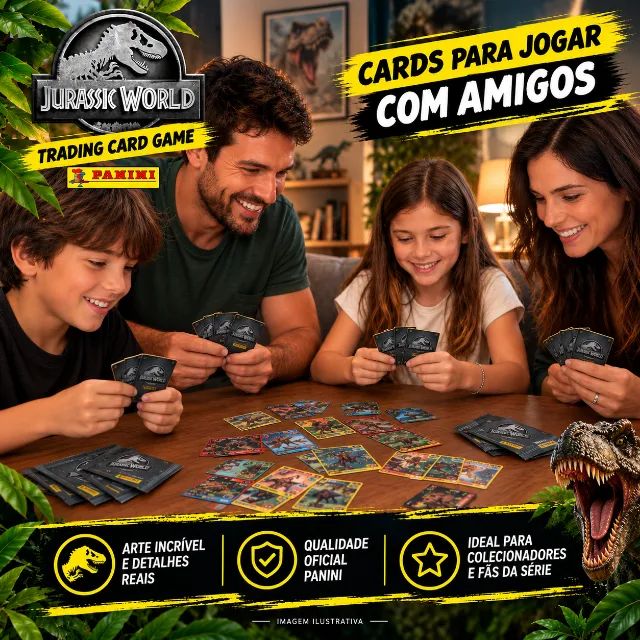 Jurassic World Panini - Pacote com 6 Cards - Foto 3