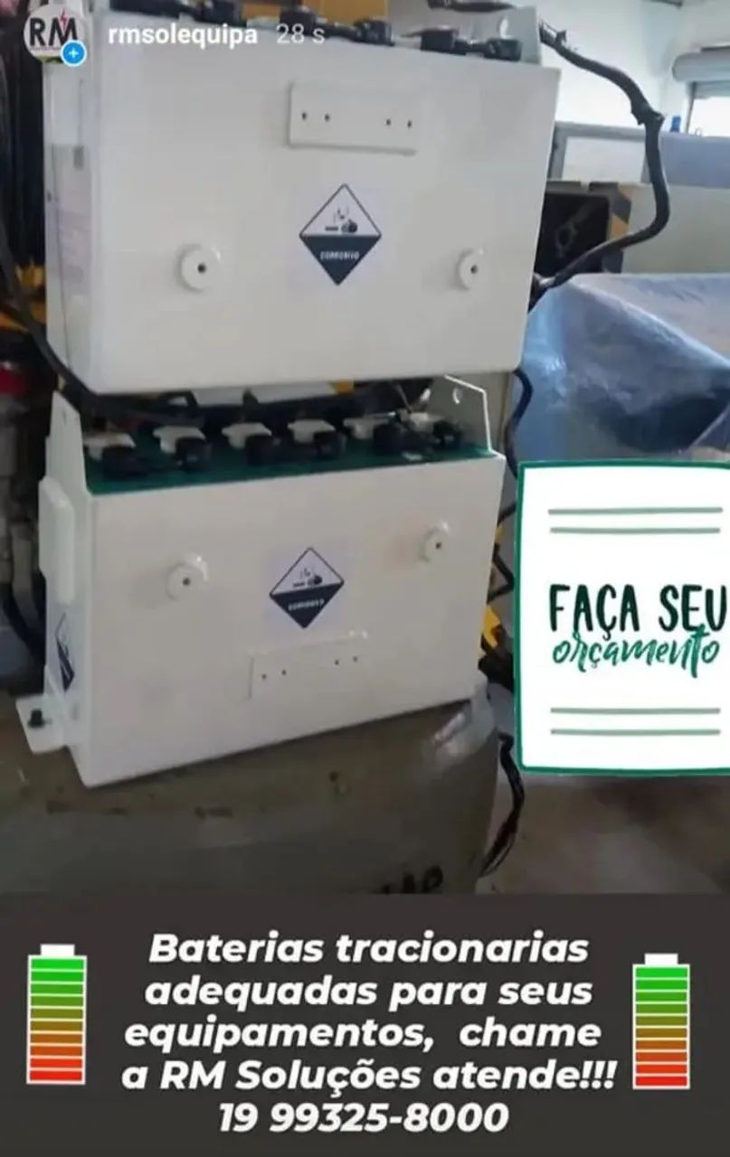 Baterias tracionárias para empilhadeiras elétricas  - Foto 3