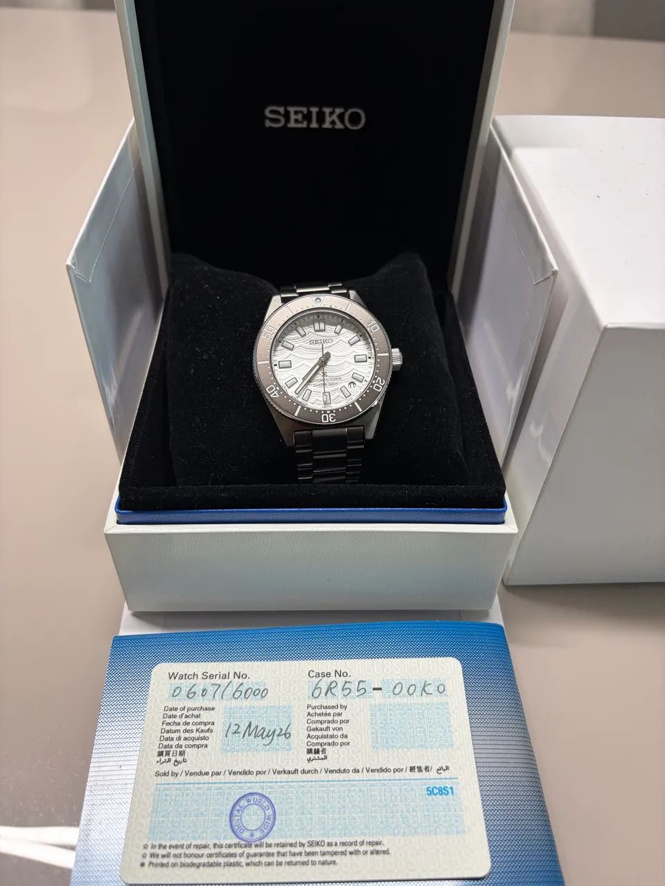 Seiko prospex 62mas spb511 edição limitada