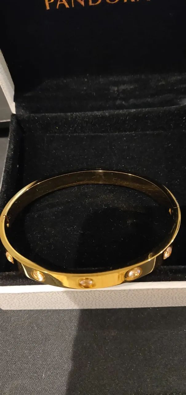 Pulseira Cartier Love (banhada) - Foto 5