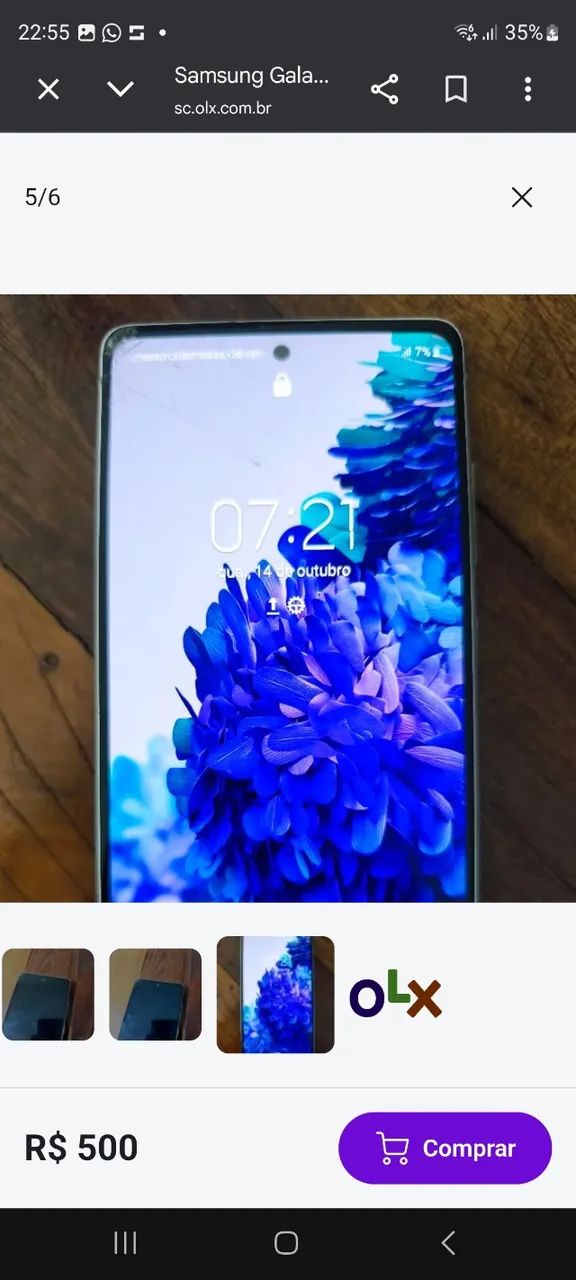 Vendo Samsung S20 Fe 128gb..6gb ram