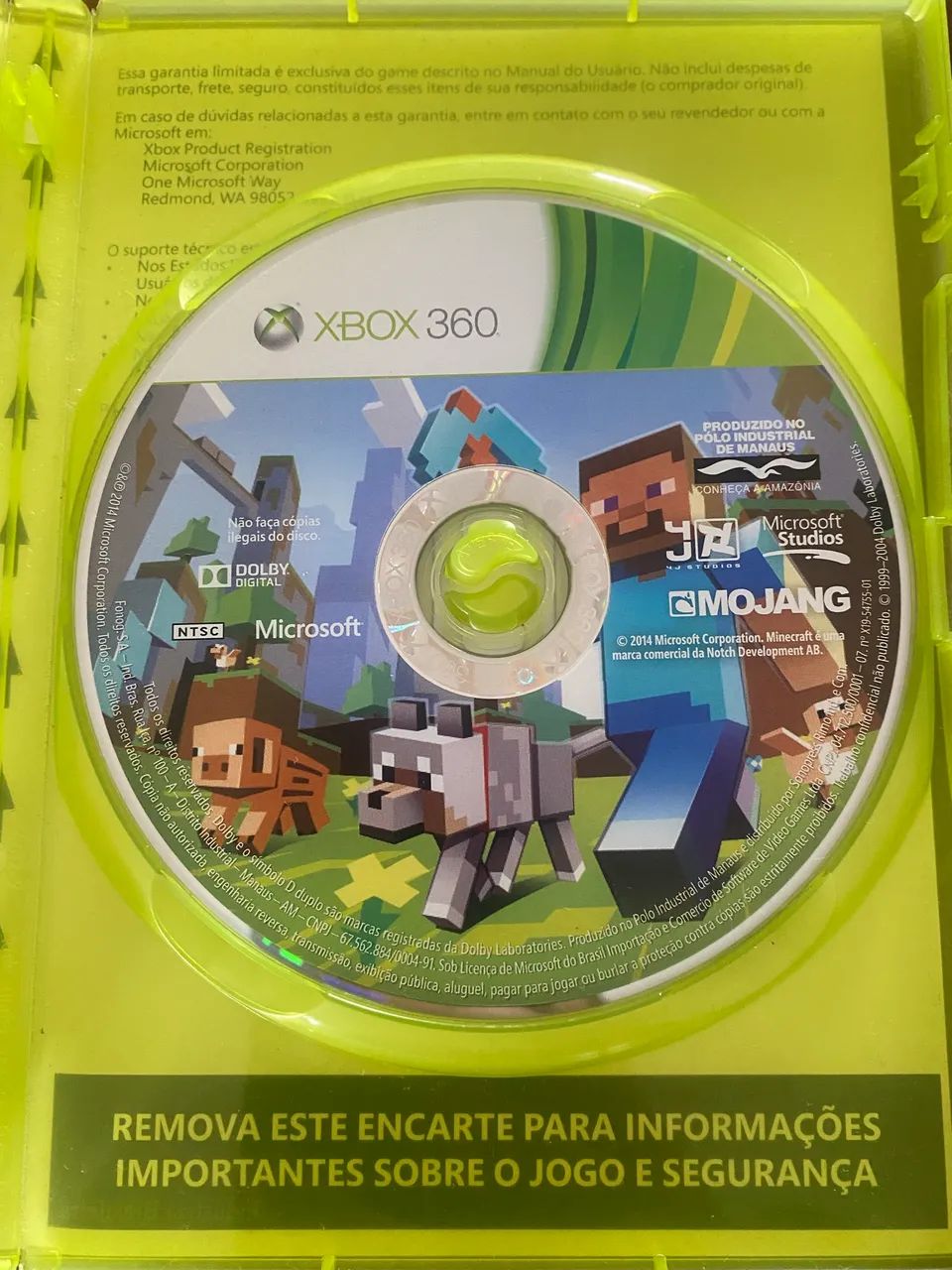 Minecraft Original Xbox 360