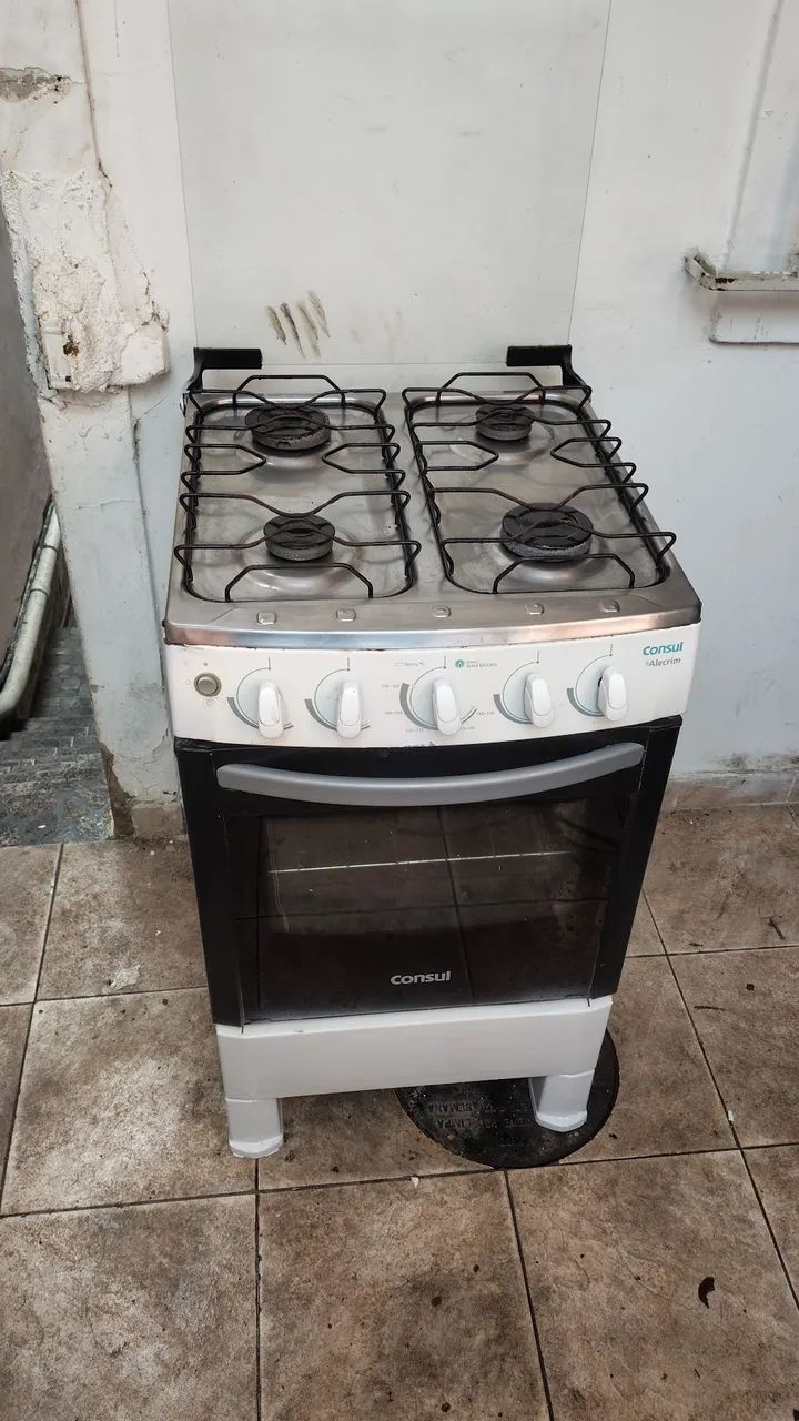 Fogão 4 bocas funcionando perfeitamente ENTREGO  - Foto 4