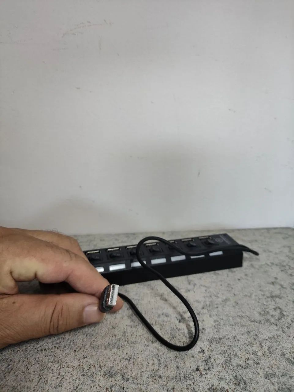 Hub Usb 2.0 Com 7 Portas Switch On/Off e Led Indicador - Foto 3