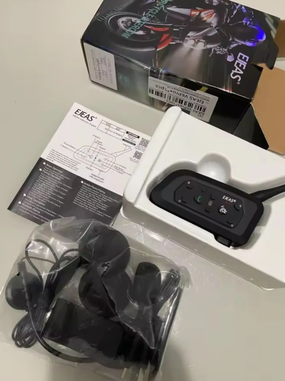 Ejeas V6 Pro Plus Bluetooth para Capacete - Foto 4