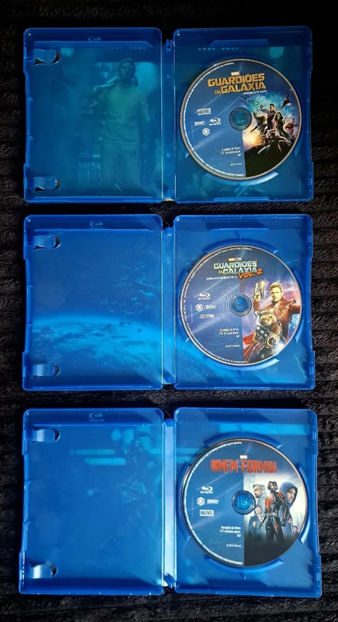 Blu-rays Guardiões da Galáxia Vols 1, 2 e Homem-Formiga - Foto 2
