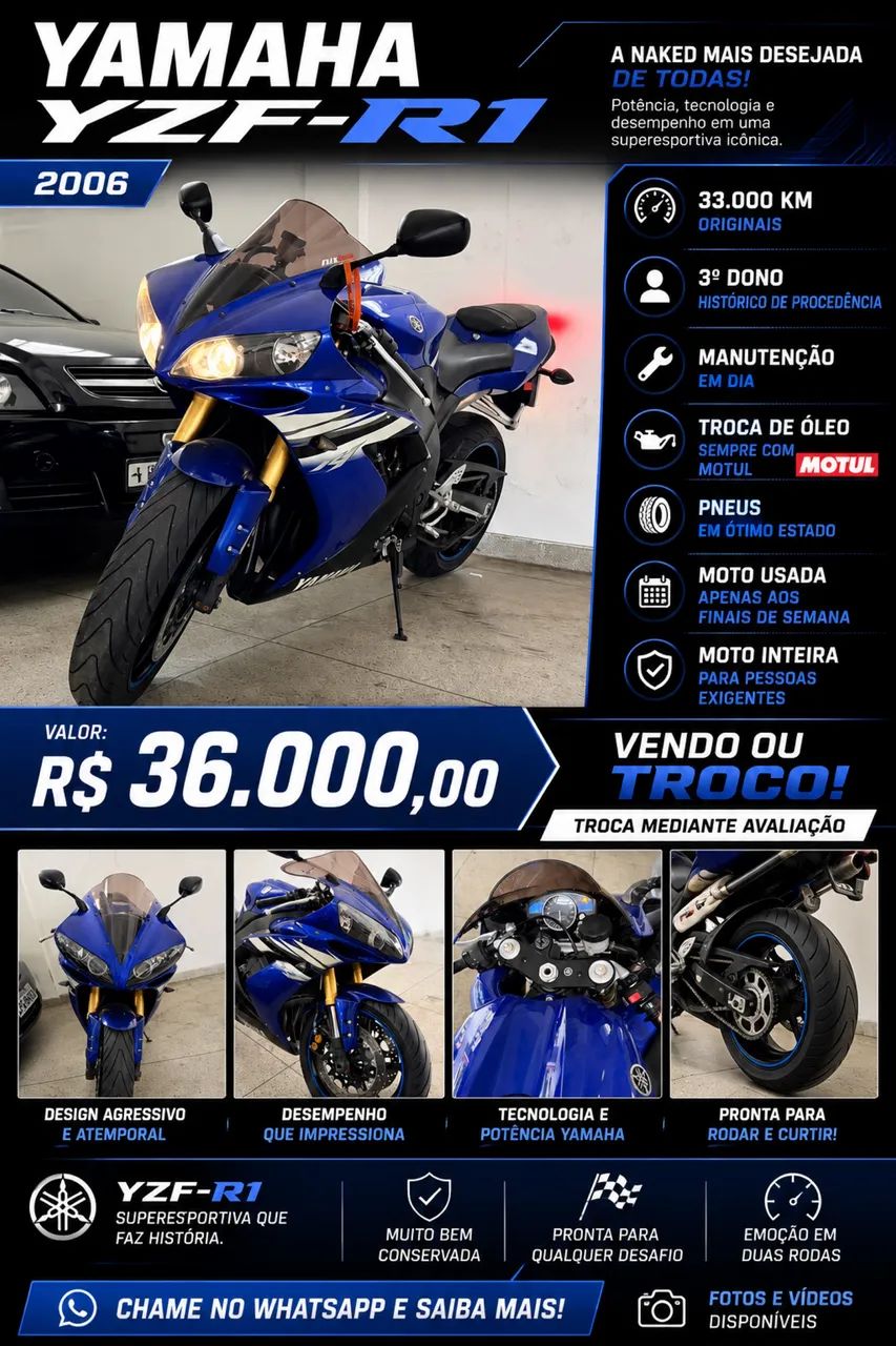 Yamaha R1 - Foto 3