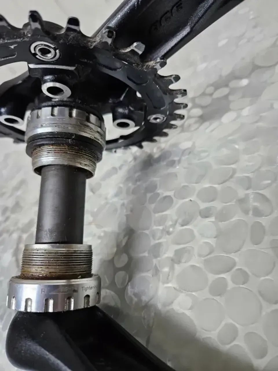 Roda, pedivela e kit slx completos - Foto 5
