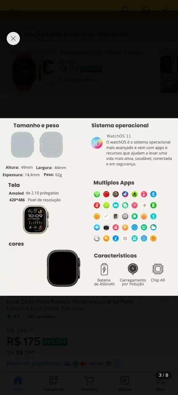 Smartwatch N11 Ultra  - Foto 3