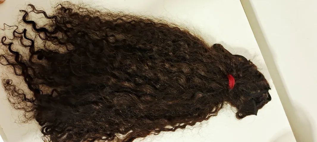 Vendo cabelo 100% Humano 120g 40cm tipo 3c. - Foto 4