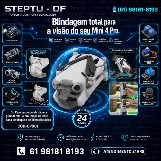 Dji mini 4 pro Tampa da lente , capa protetora da câmera gimbal, COD-CP901 