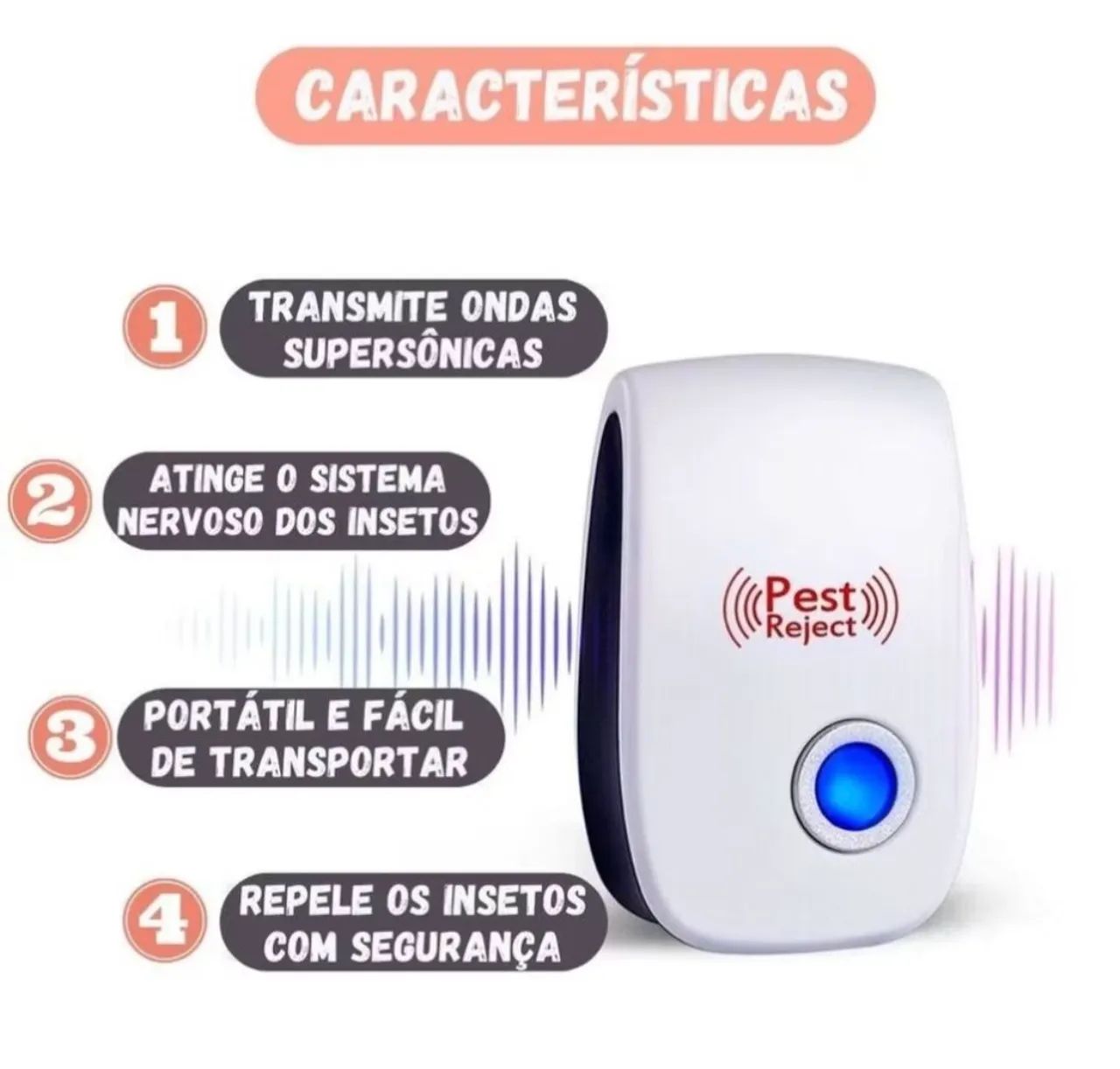 Repelente Eletrônico Ultrassônico Bivolt - Foto 5