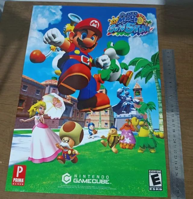 Material de divulgação guia Prima  Super Mario Sunshine (2002) poster