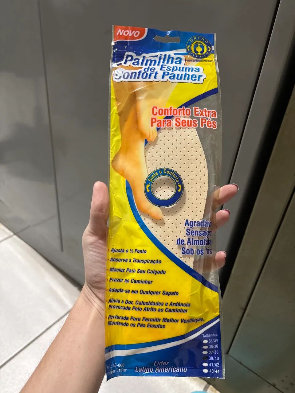 Palmilha Conforto para os pés 