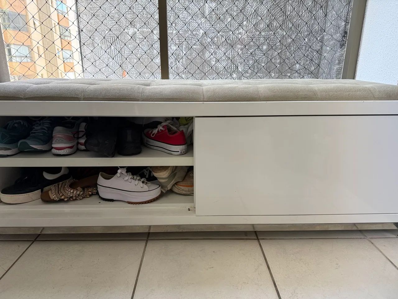 Recamier banco com portas