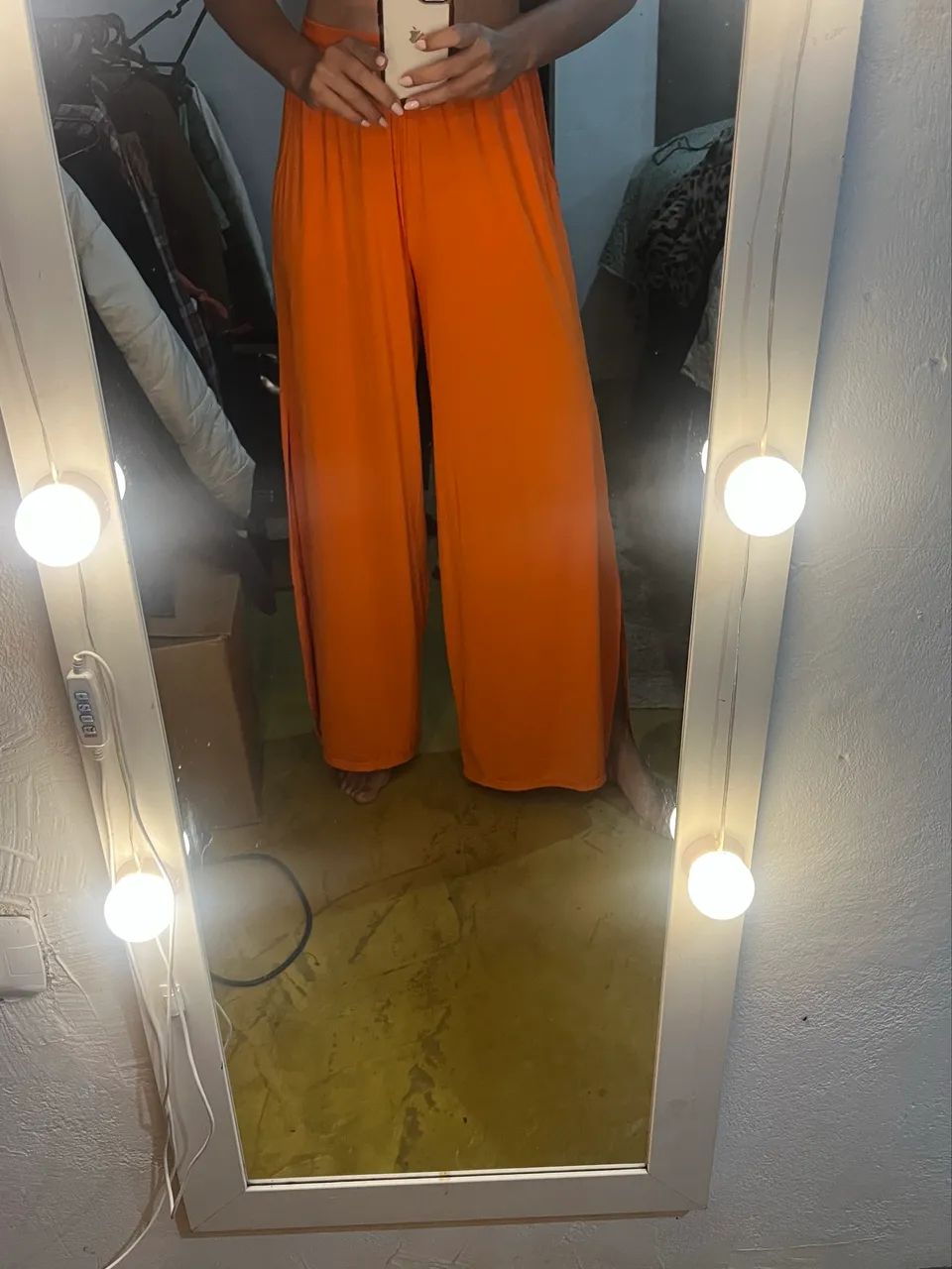 Calça pantalona saída de praia 