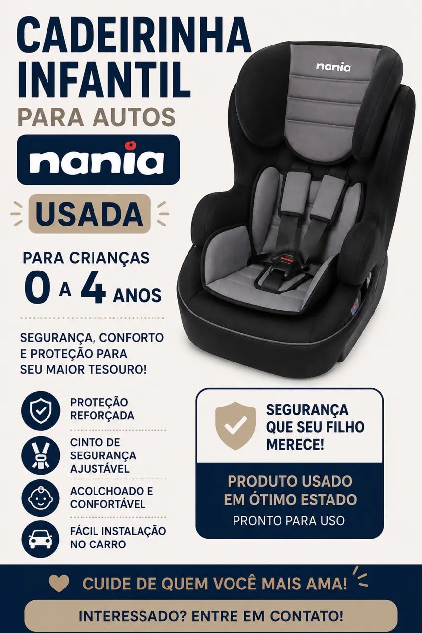 Cadeirinha infantil P/ auto  - Foto 3