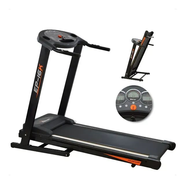 Esteira Ergométrica Elétrica Dobrável EP-16k 4 Programas Amortecedor 16km/h 120kg