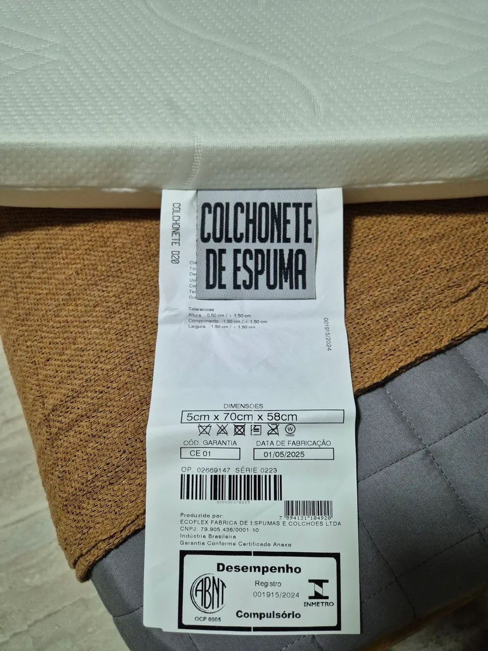 Colchão mini berço + kit lençol e capa - Foto 3