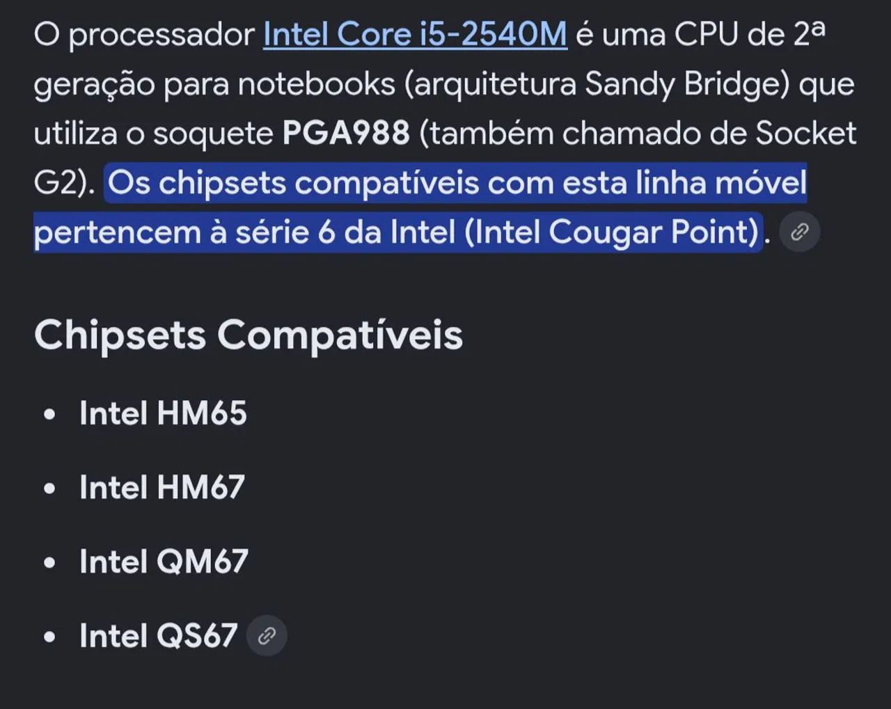 Processador Intel core i5 2540M  - Foto 2