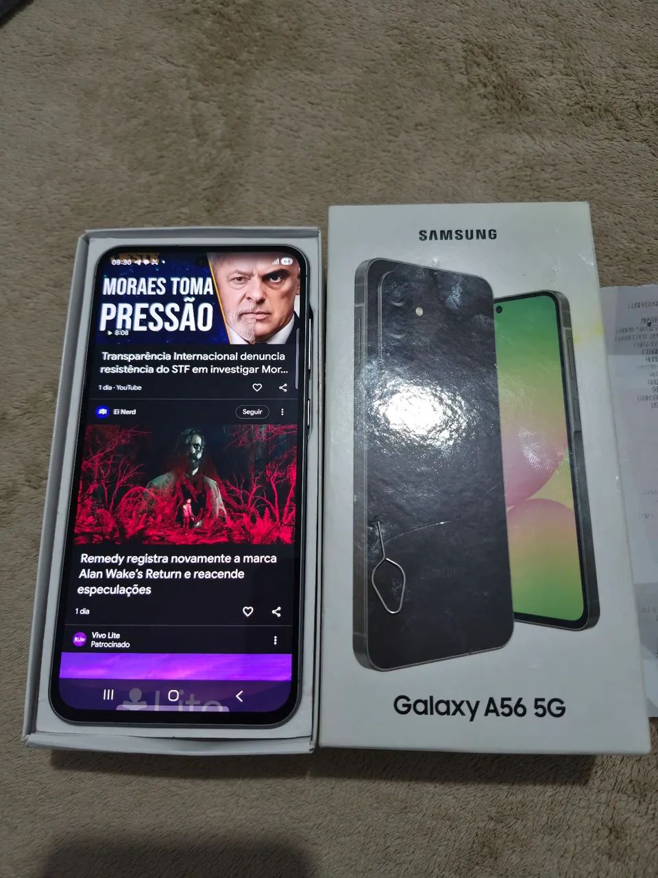 Galaxy A56 256GB  8GB de RAM  (IMPECÁVEL)  com caixa e nota - Foto 2