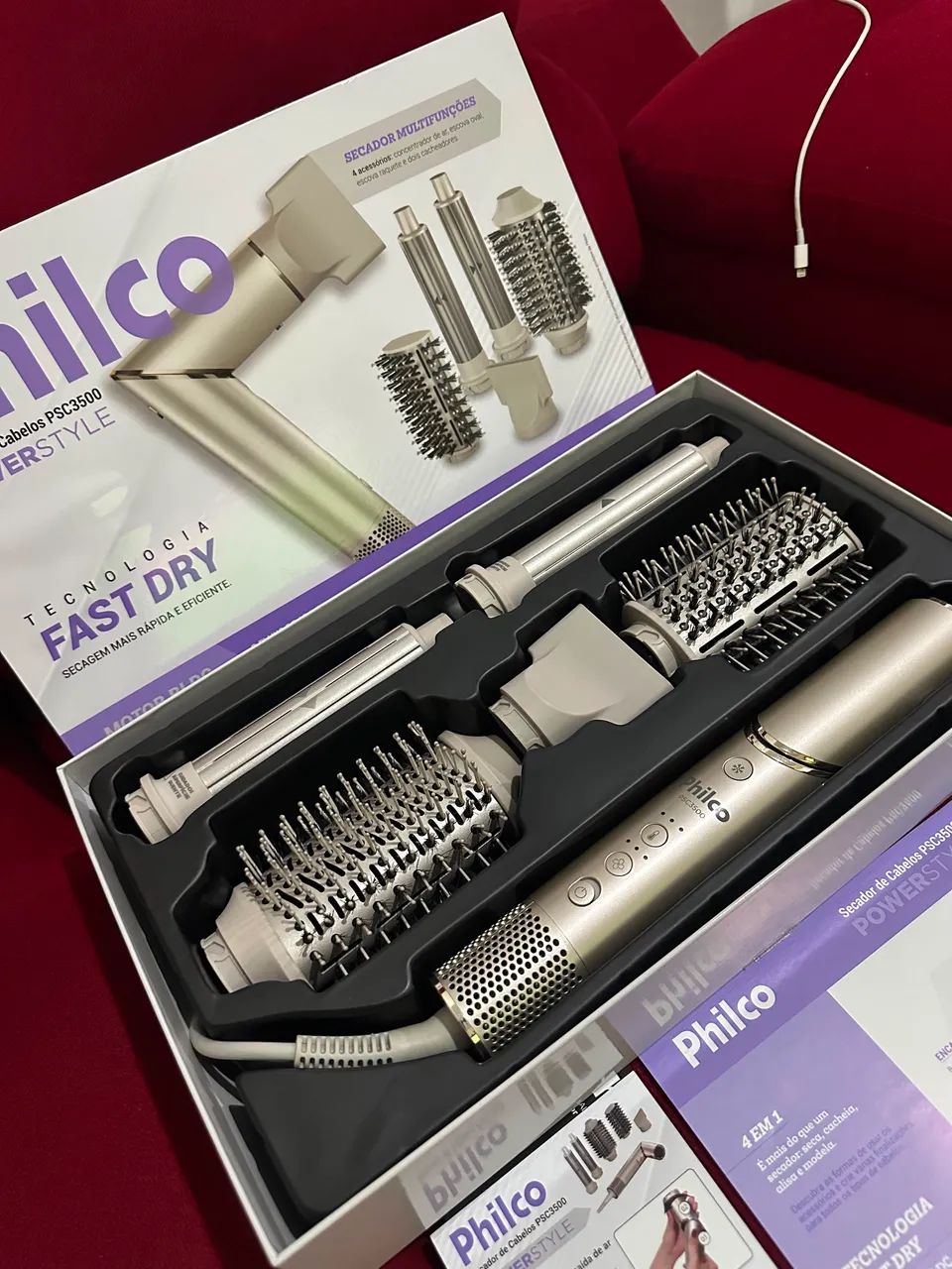 Secador e Modeladora Philco PowerStyle 4 em 1  - Foto 2