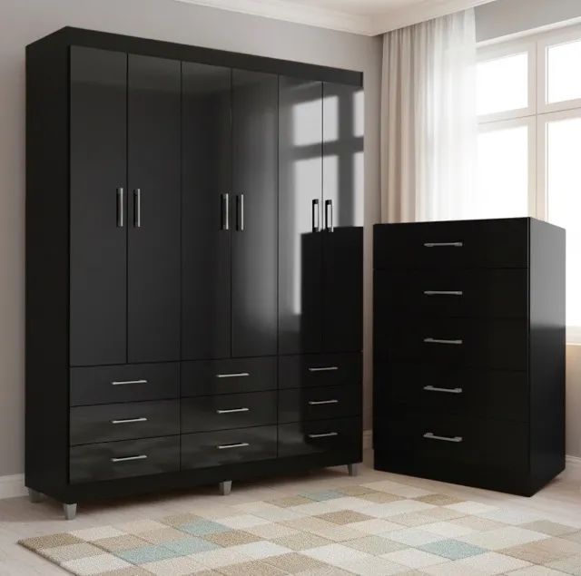 Conjunto Dormitório Nox Preto