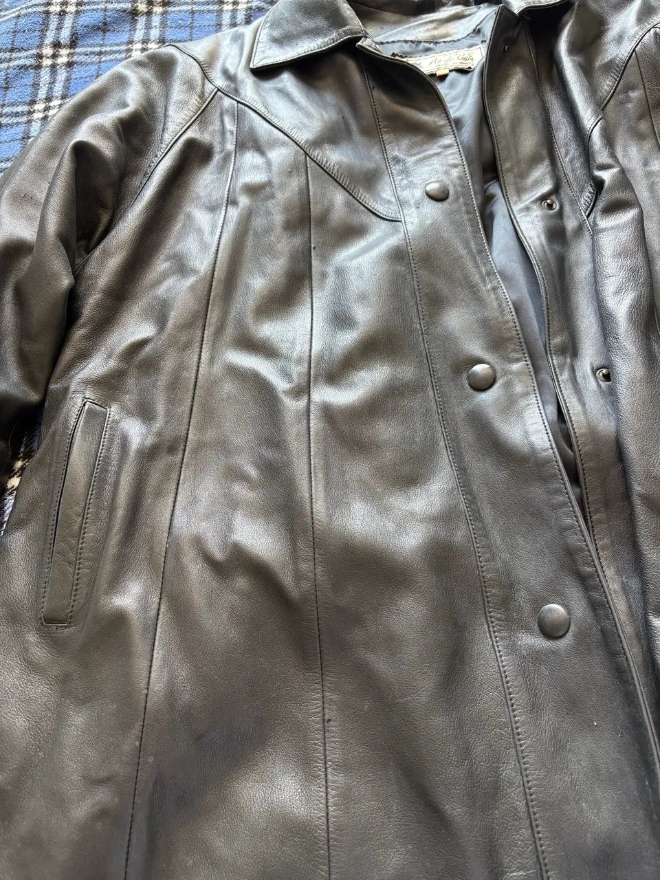 Jaqueta couro original oversized  - Foto 2