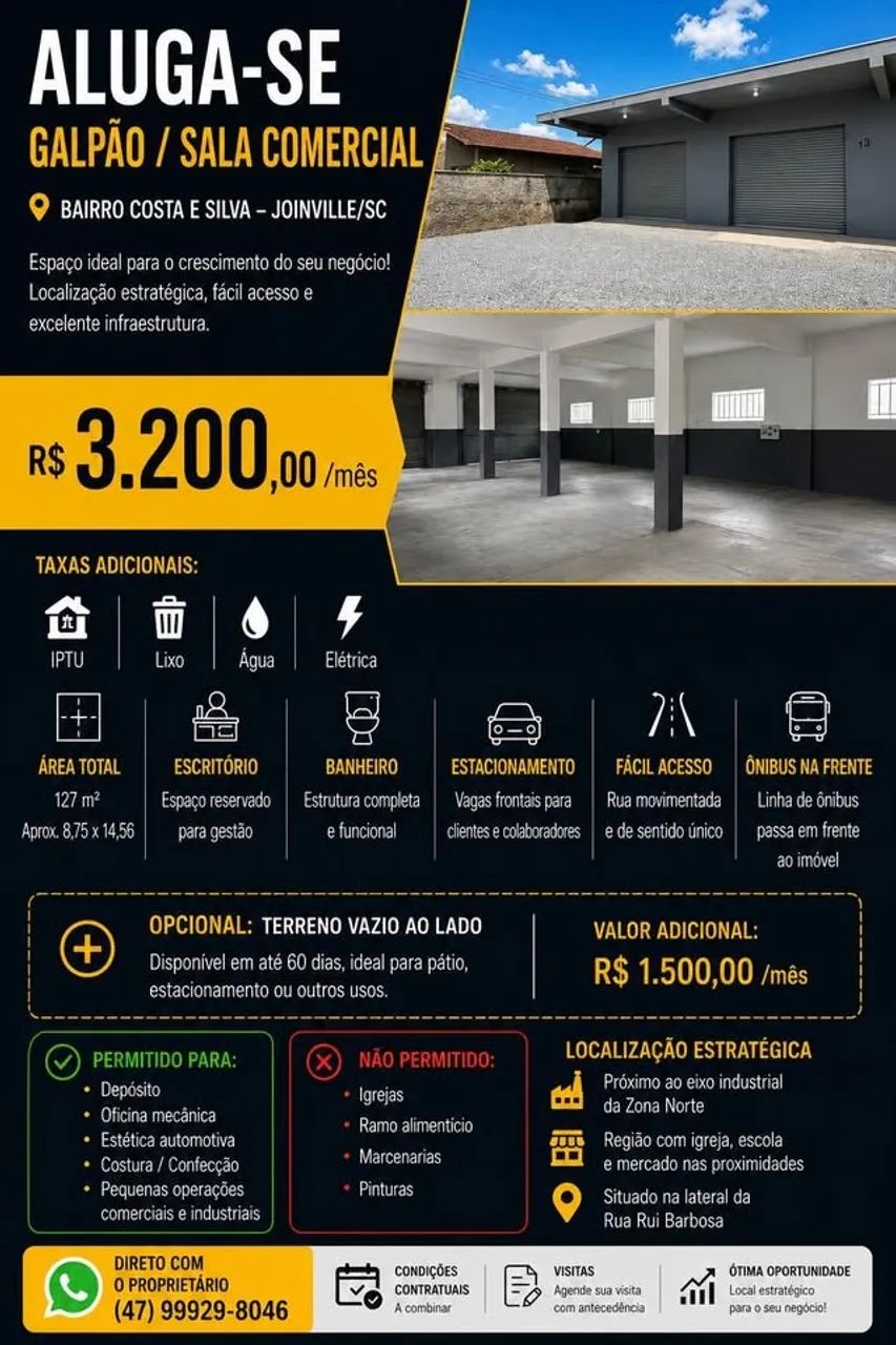Galpão - Costa e Silva Joinvile SC