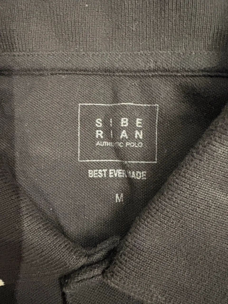 Polo preta SIBERIAN original M masc