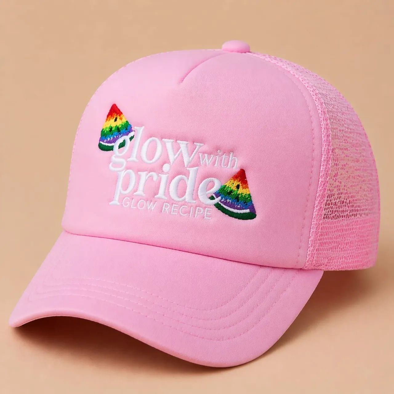 Boné Rosa Glow with Pride - Estilo, Atitude,Premium 
