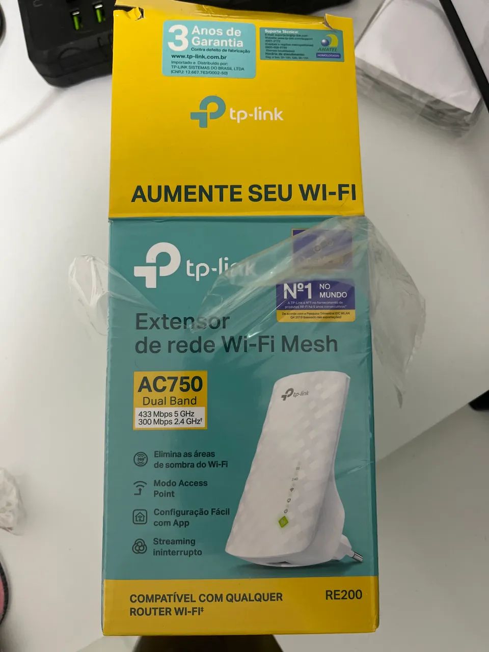 Repetidor de Wi-Fi TP-Link RE200 Mesh AC750 