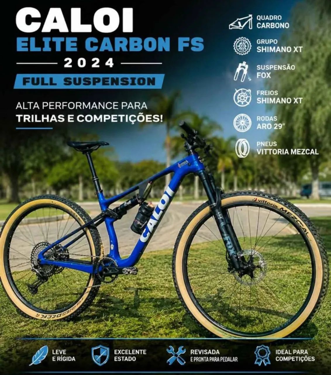 Caloi elite Carbon tamanho M full