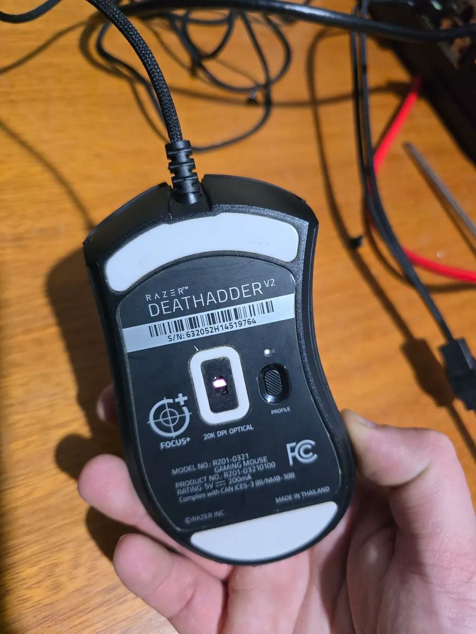 Mouse Razer DeathAdder V2 com fio 20k DPI - Foto 2