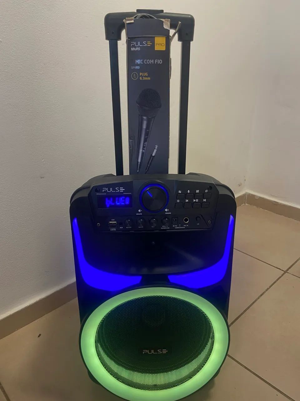 Caixa de som + microfone c fio  - Foto 2