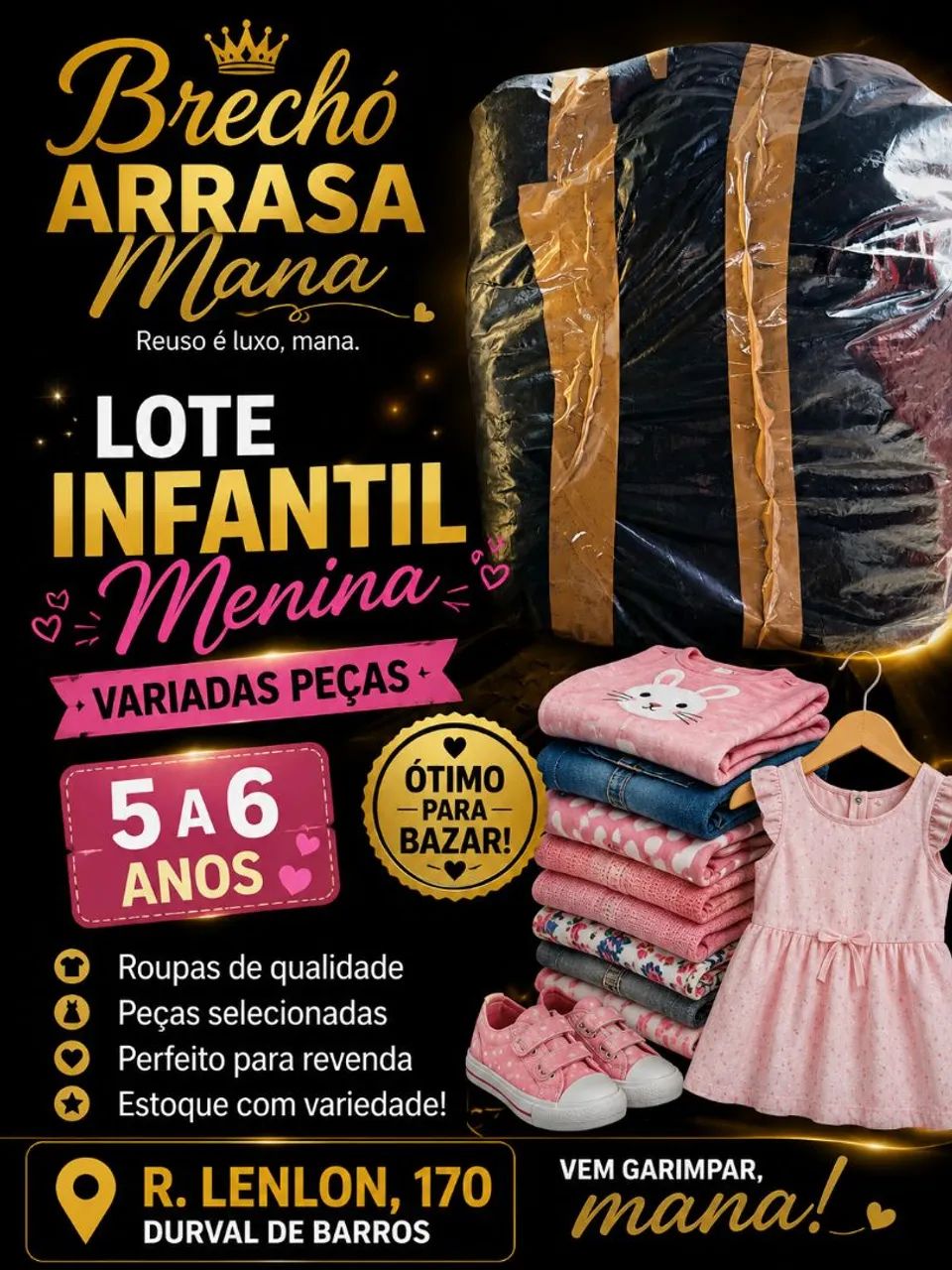 Lote infantil menina 