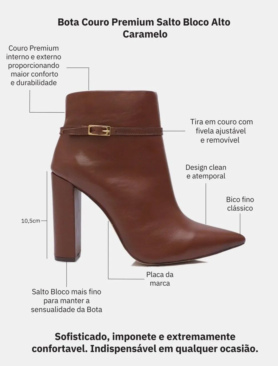 Botas em couro legítimo - Zhaya