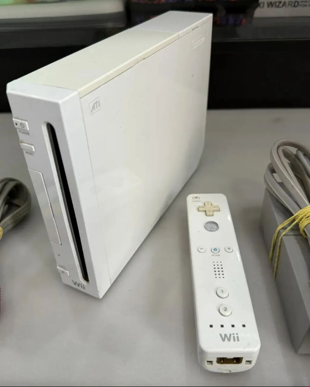 NINTENDO WII BRANCO COM DRIVE LENDO. - Foto 4