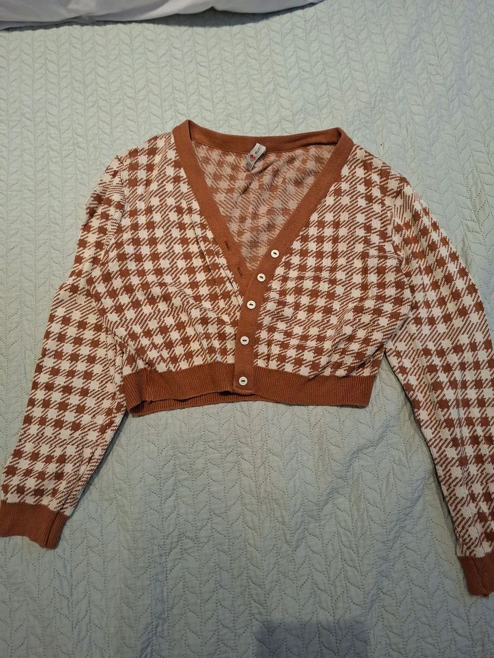 cardigan xadrez bluestell 