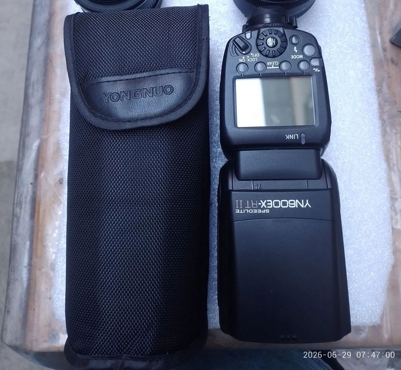 Flash para câmera profissional 