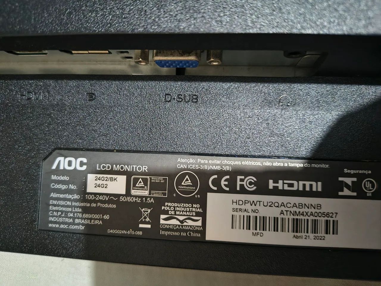 Monitor gamer tela v.a  - Foto 3