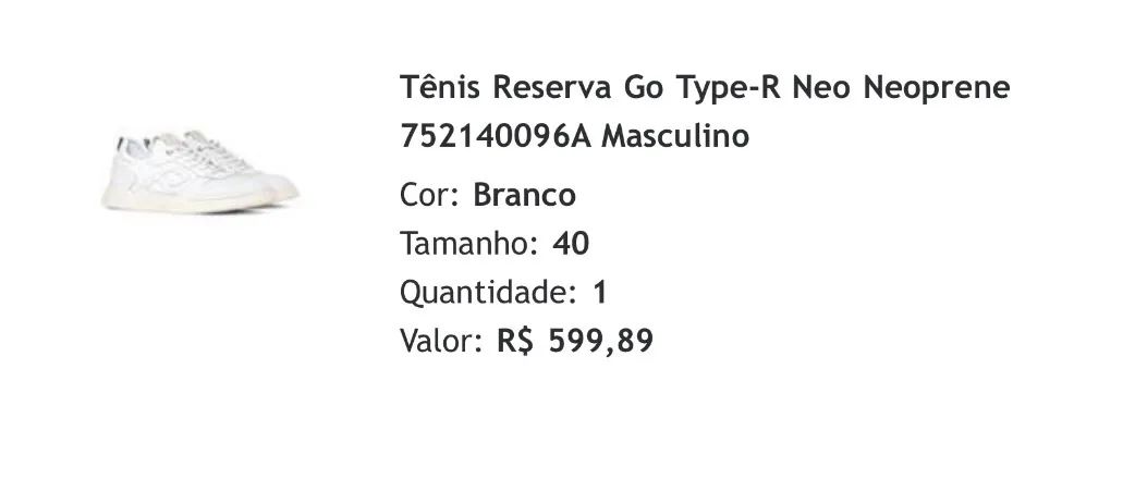 Tênis Reserva Go Type-R - Foto 3
