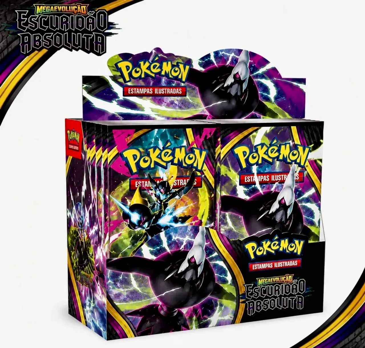 Case lacrada booster box Pokémon Escuridão Absoluta (144 boosters) - Foto 5