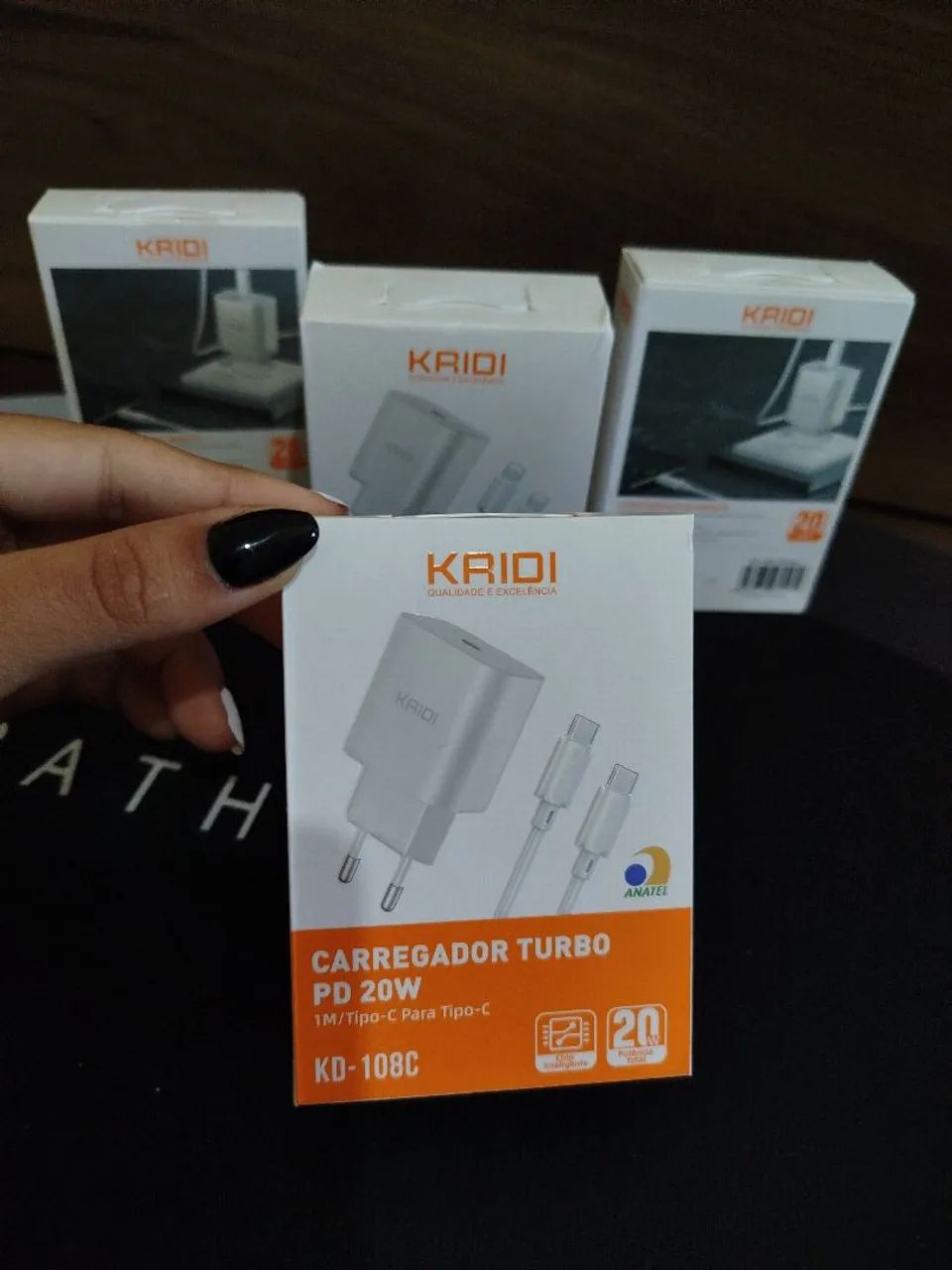 Carregador Kaidi Turbo 20W Tipo C