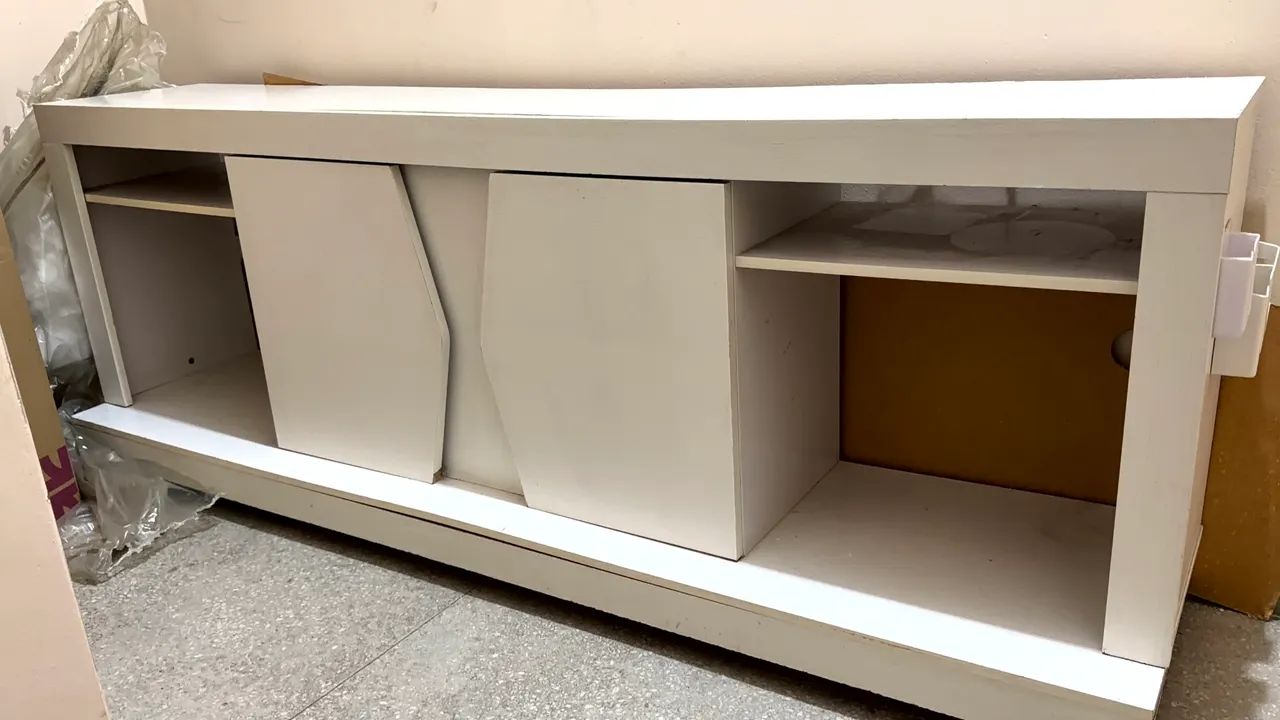 Rack branco para sala - Foto 4